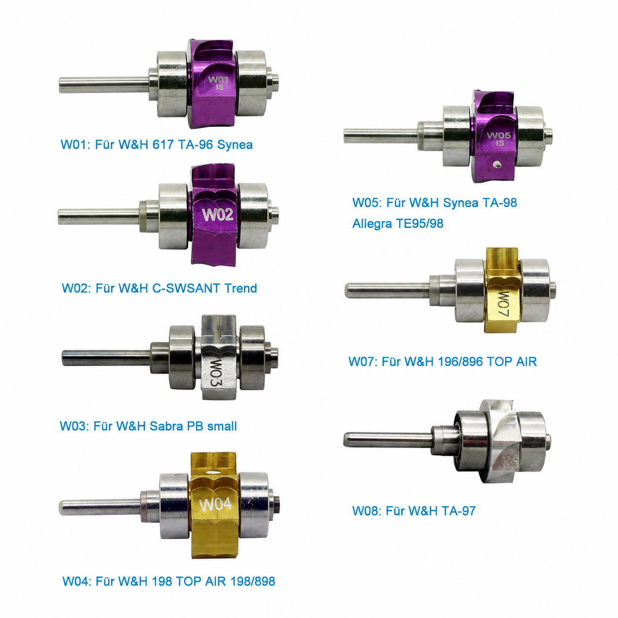 COXO Dental Ersatz-Ersatzrotor f&uuml;r W&H Original Turbinenhandst&uuml;ck